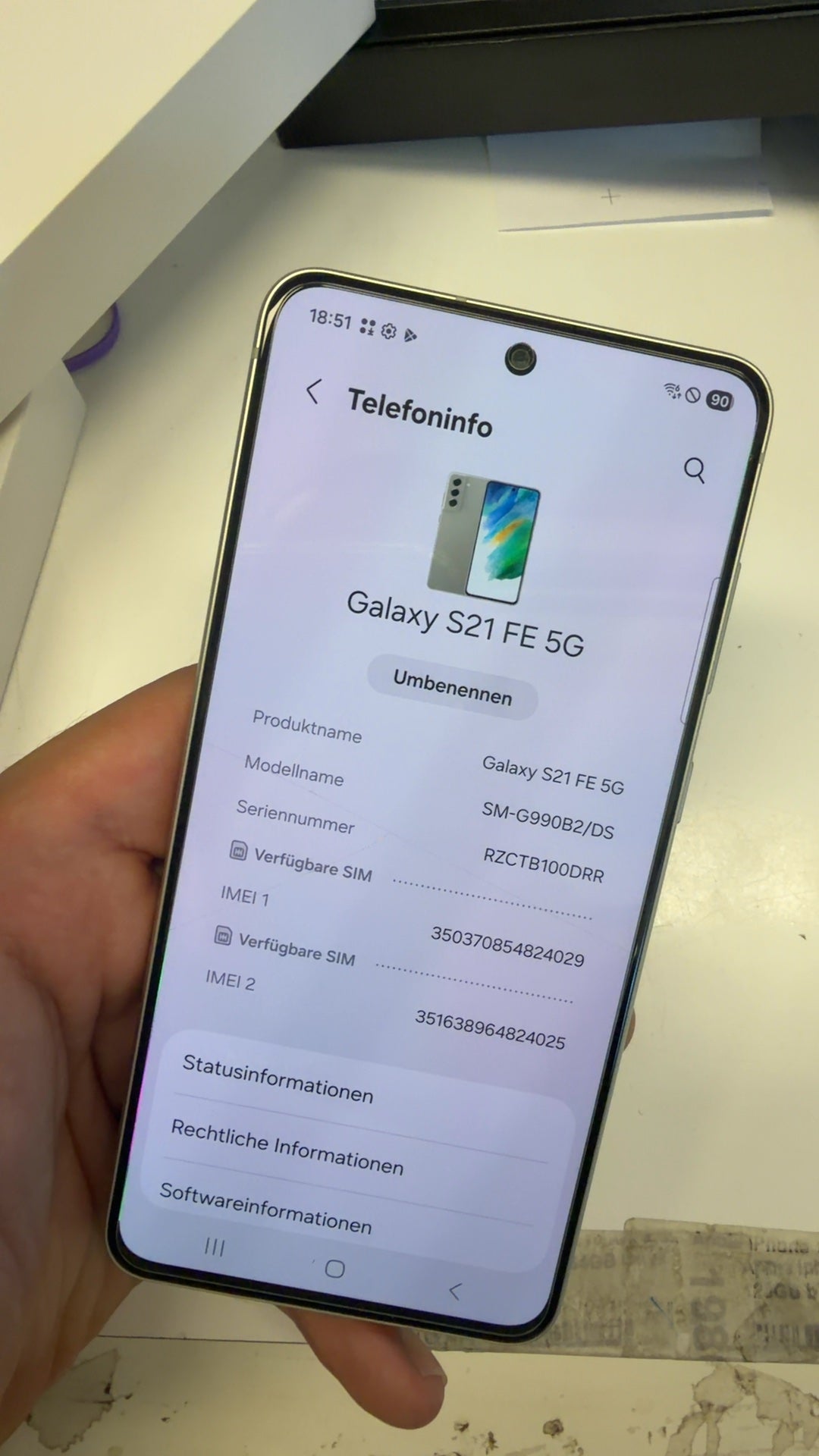 Samsung Galaxy s21 FE 128gb Hauptbild