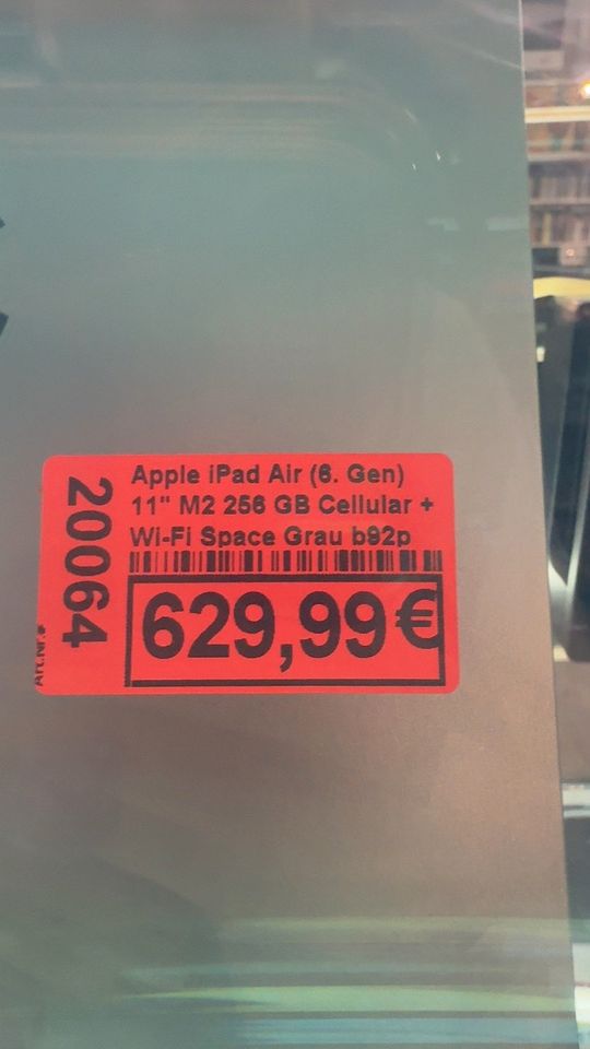 Apple iPad Air (6. Generation) M2 – 11" Display, 256GB, Space Grau