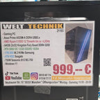 Welt Technik Gaming PC Modell mit 1TB Samsung SSD