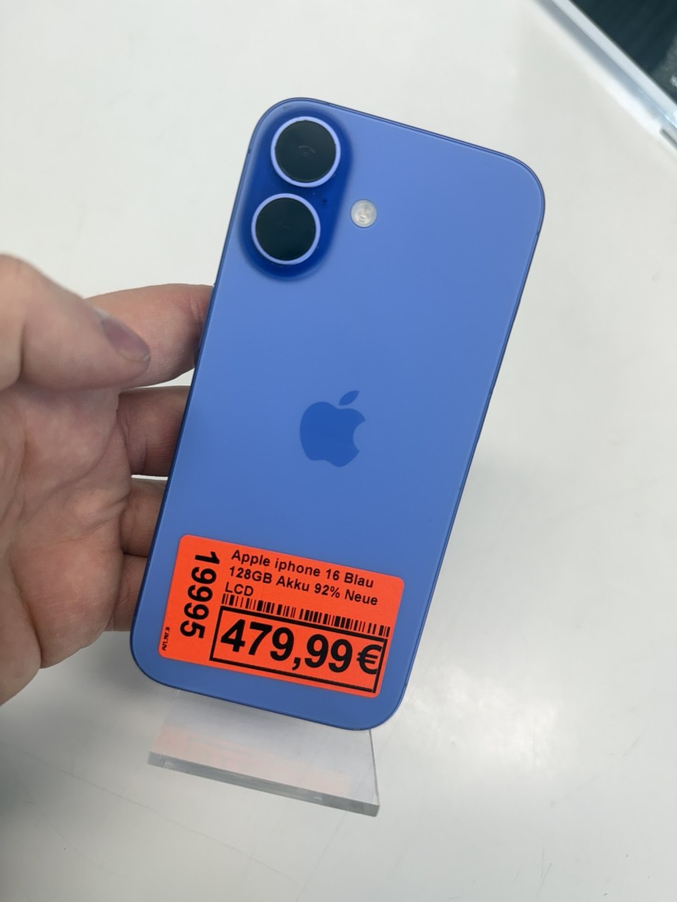 Apple iPhone 16 blau, 128GB | Heute angekauft 13.04. 03:40 | Preis? 📞 0175 90 777 77