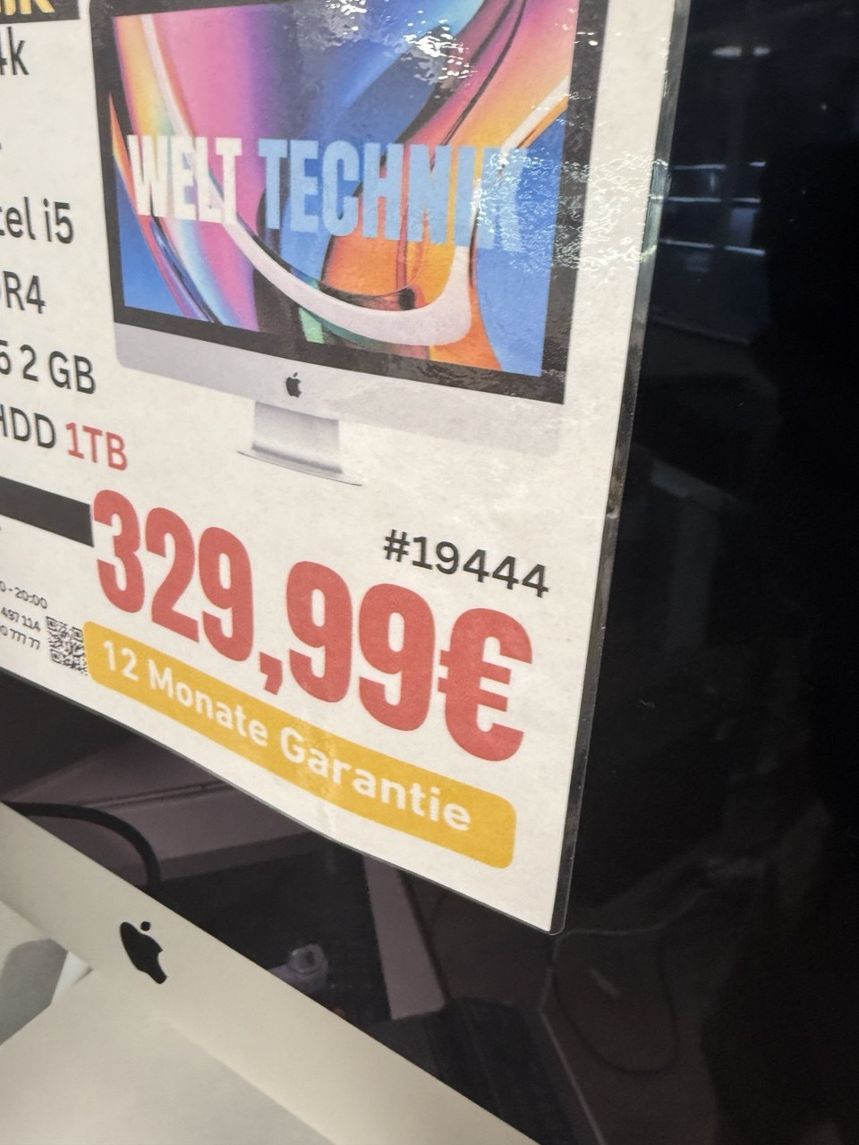 Apple iMac 21,5 Zoll 4K, Intel i5 3.0 GHz, 8GB RAM Zweitbild