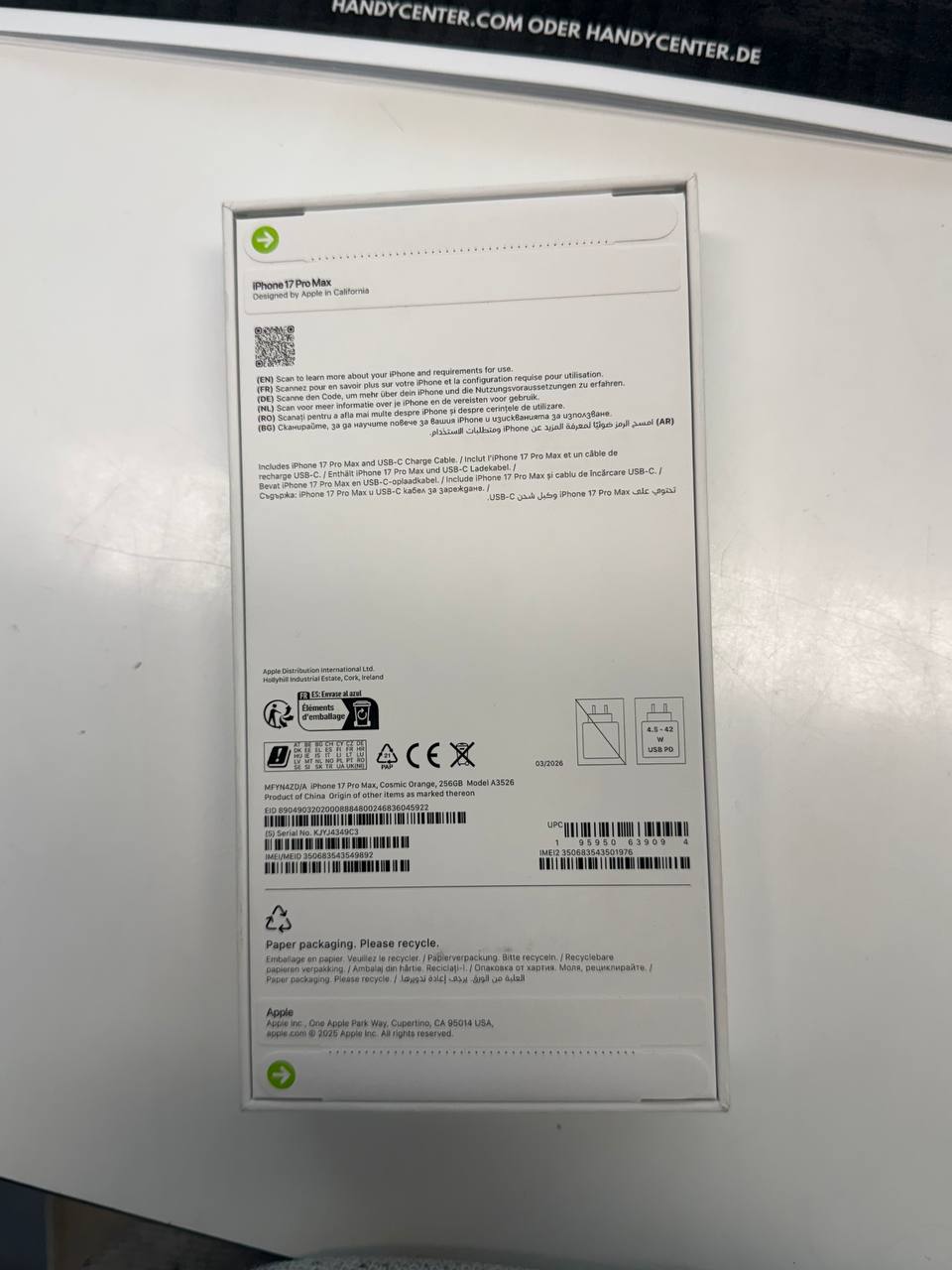 iPhone 17 Pro Max Zweitbild