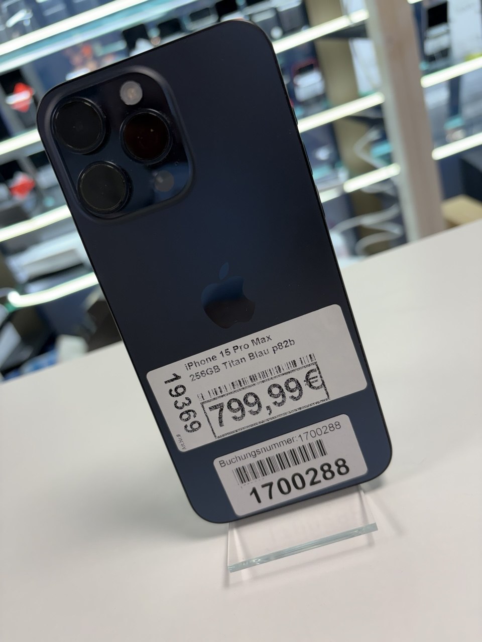 Apple iPhone 15 Pro Max 256GB Titan Blau