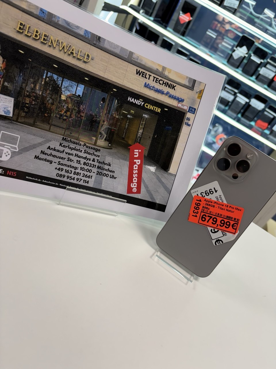 Apple iPhone 16 Pro Max, Titan Grau