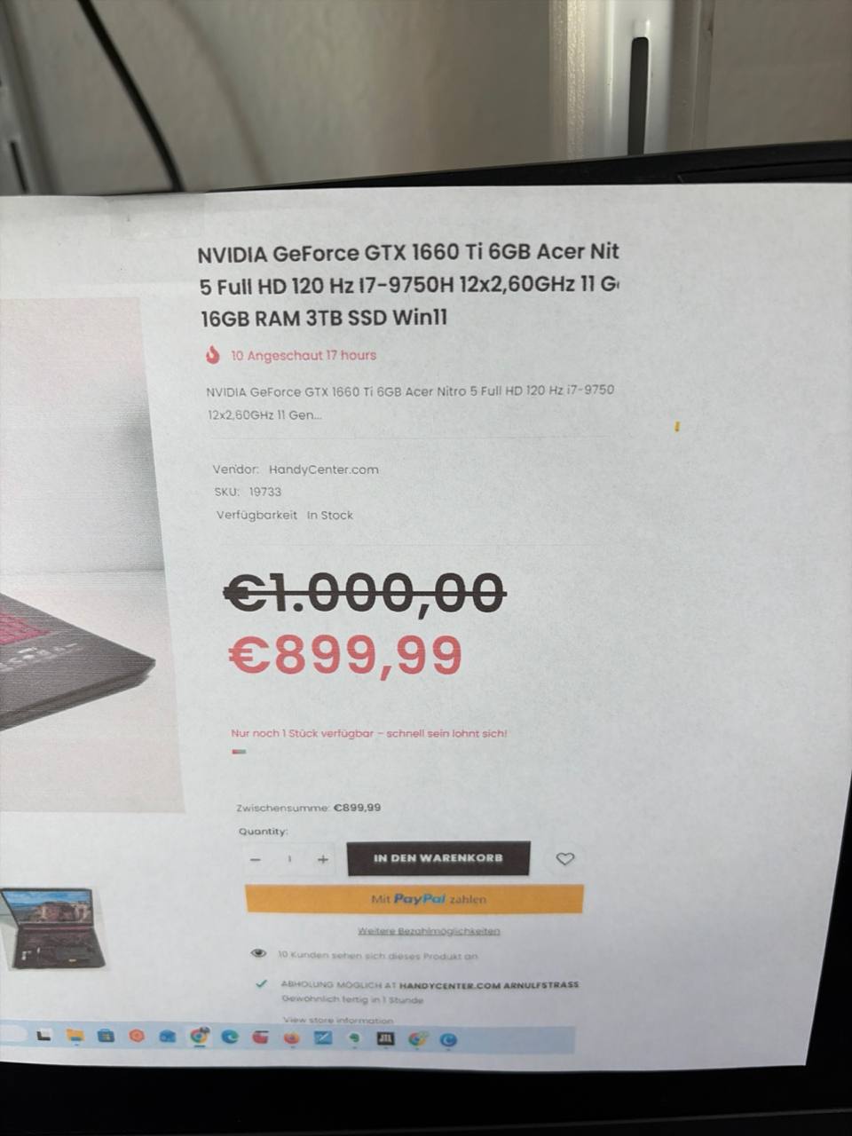 Acer Nitro 5 Gaming Laptop Intel Core i7 (10. Gen, )