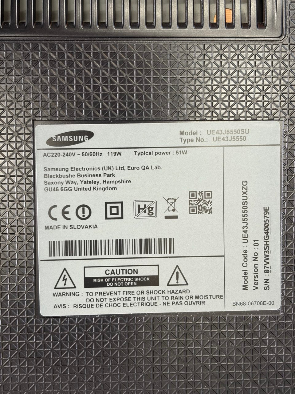Samsung UE43J5550 43-Zoll Fernseher