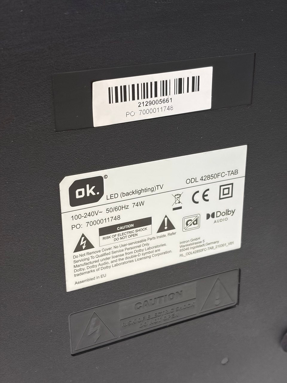 ok. ODL-TAB LED-Backlighting TV