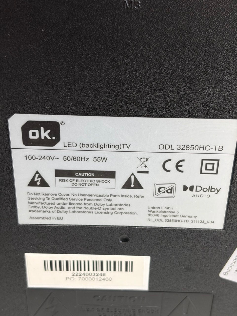 OK ODL-TB LED TV 32 Zoll