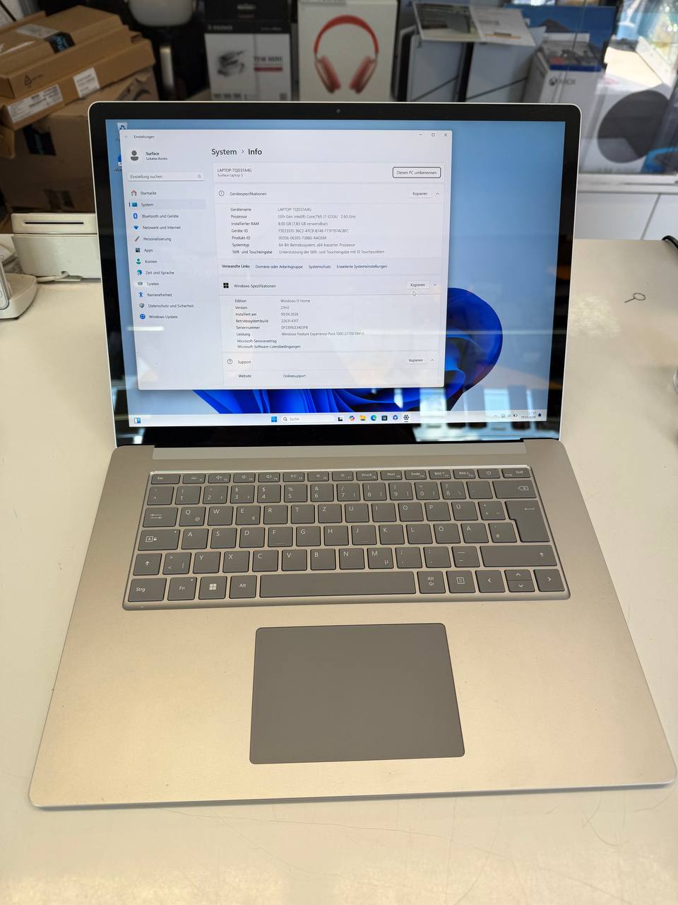 Microsoft Surface Laptop 5, Intel i7-1255U, 12. Gen