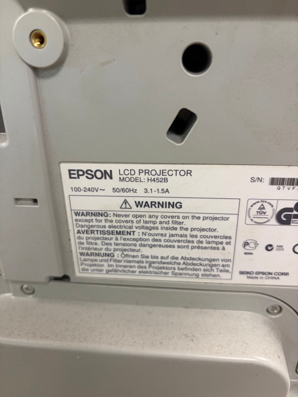 Epson EB-485W Beamer – LCD Projektor