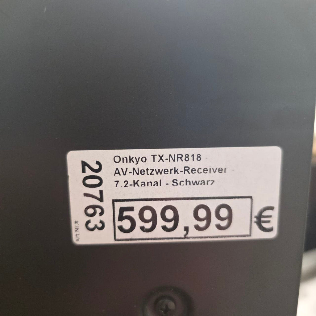 Onkyo TX-NR818 AV-Receiver 7.2-Kanal Schwarz