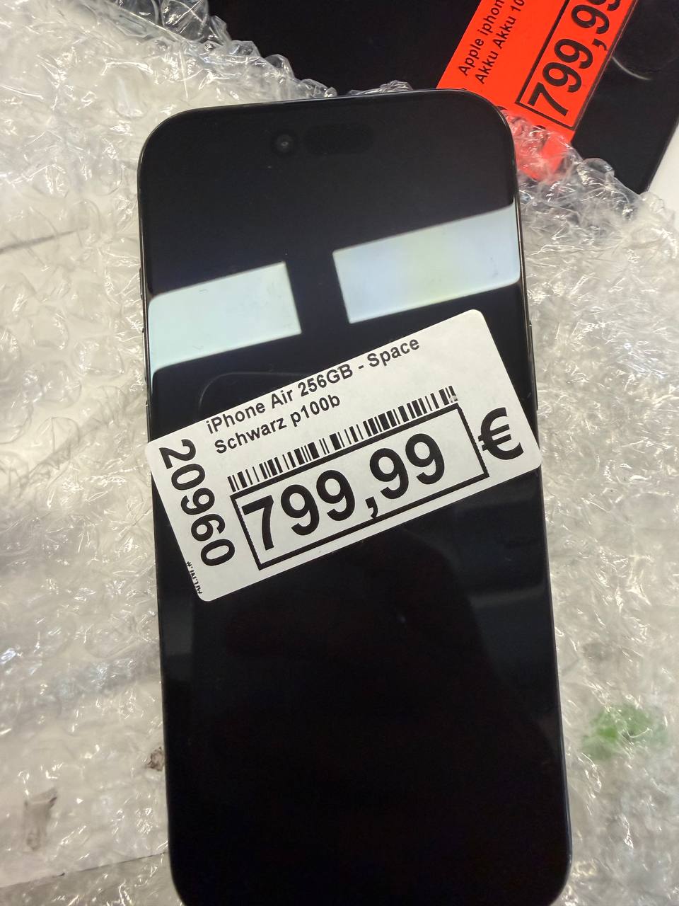 Apple iPhone Air 256GB Space Black Hauptbild