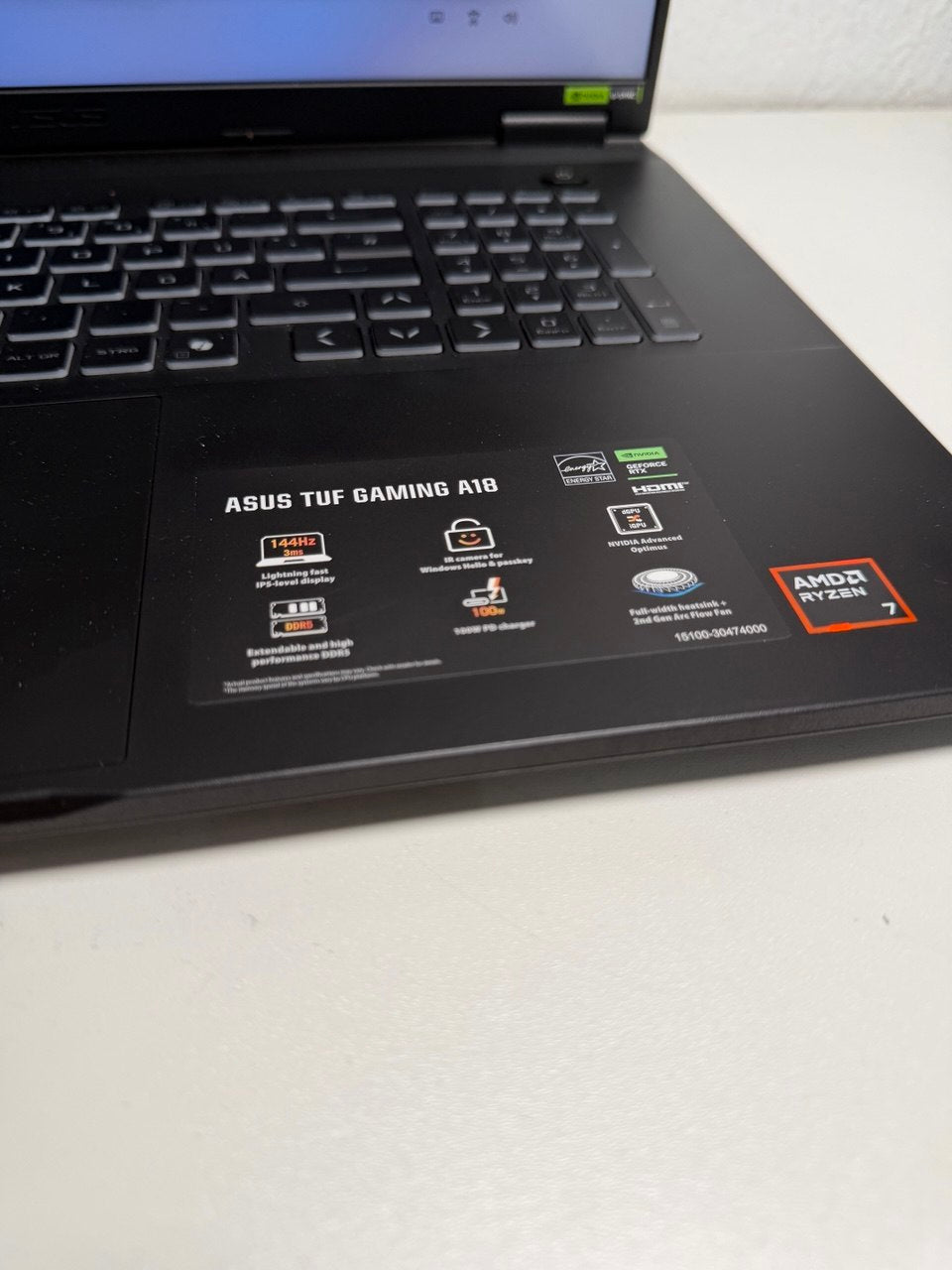 ASUS TUF Gaming A18 Laptop mit Windows 11 Home
