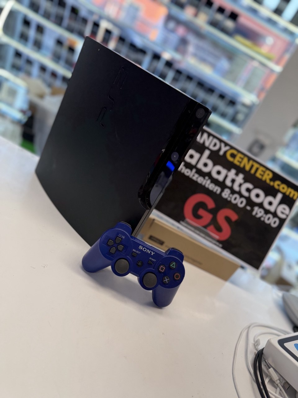 PlayStation 2 Slim SCPH- mit DualShock 2 Controller Hauptbild
