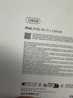 Apple iPad A16 Wi-Fi + Cellular 128GB Silber