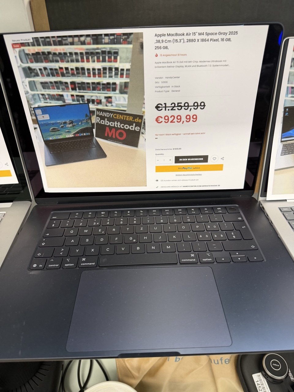 MacBook Air 15" M4 Space Gray 2025