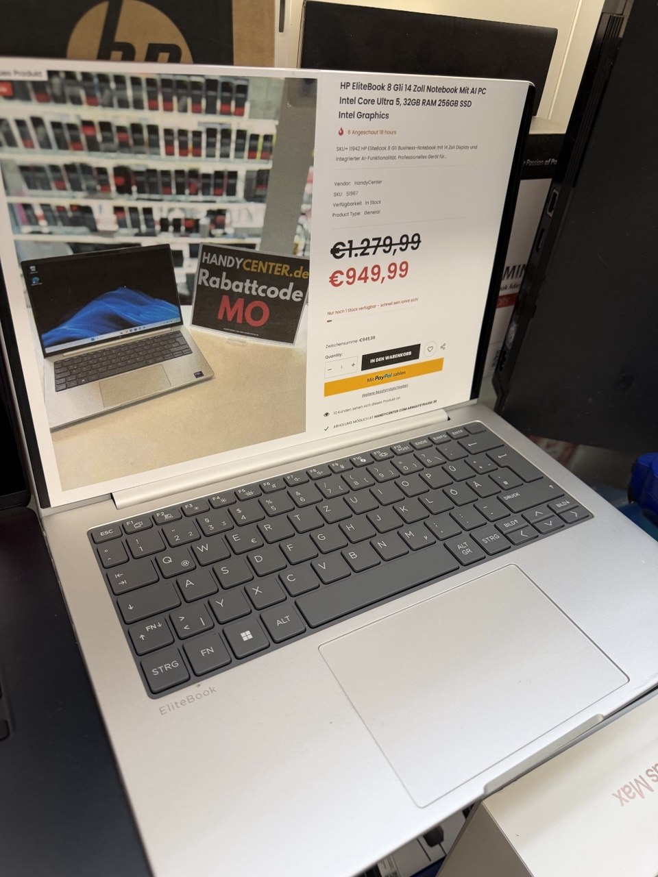 HP EliteBook 8 G11 14 Zoll Notebook mit AI/PC Hauptbild