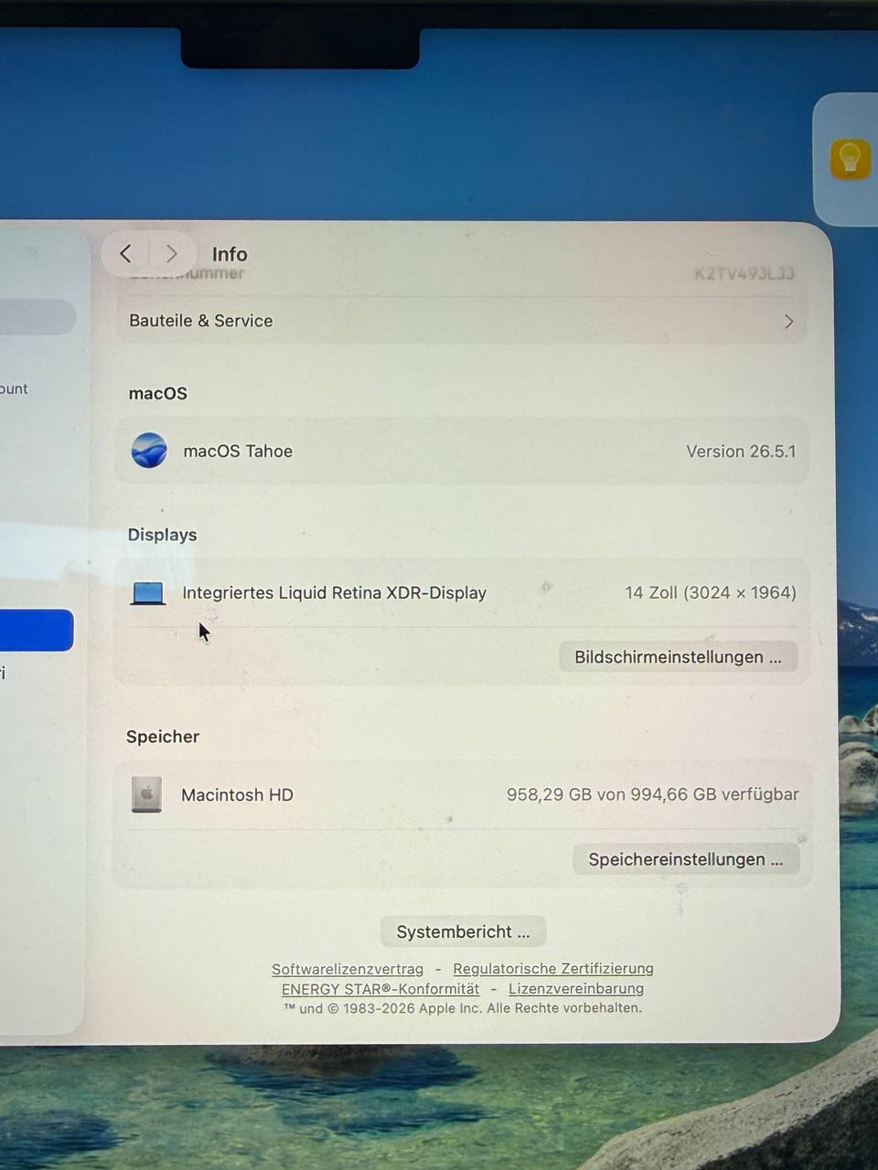 MacBook Pro M3 Pro 36Ram 1T SSD