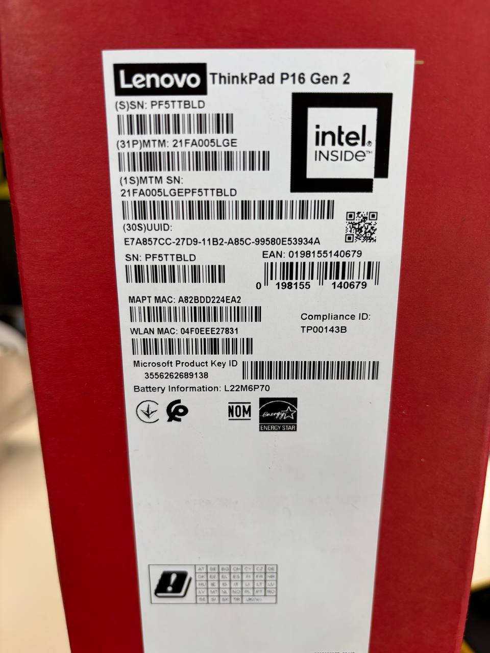 Lenovo ThinkPad P16 Gen 2 Business Laptop Zweitbild