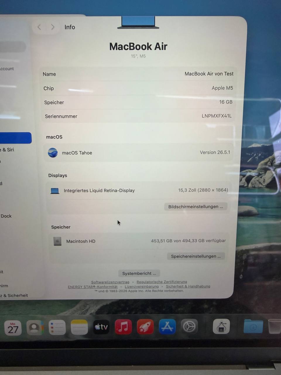 Apple MacBook Air 15" M5 Notebook Zweitbild