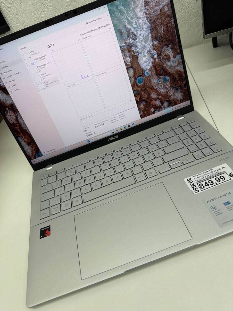 ASUS Vivobook S16 – 16" Laptop mit Snapdragon X Hauptbild