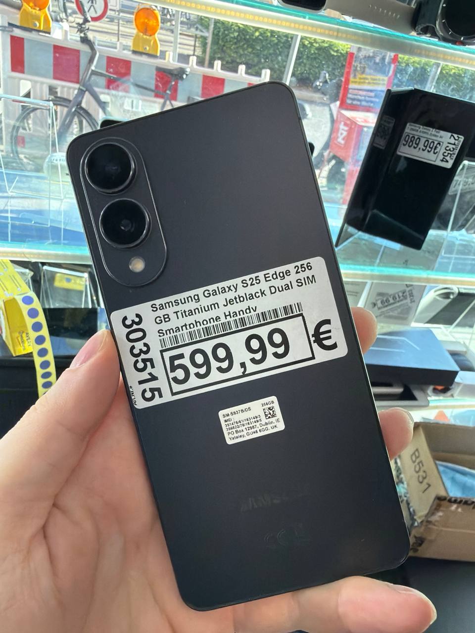 Samsung Galaxy S25 Edge 256GB Titanium Jetblack Hauptbild