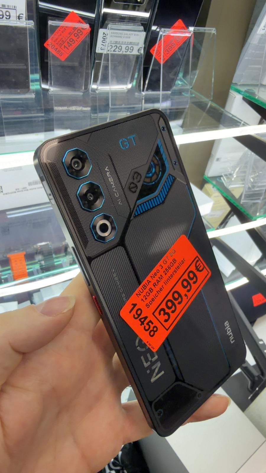 NUBIA Neo 3 GT 5G 12GB RAM 256GB Speicher Iinterstellar Gray Gaming Smartphone
