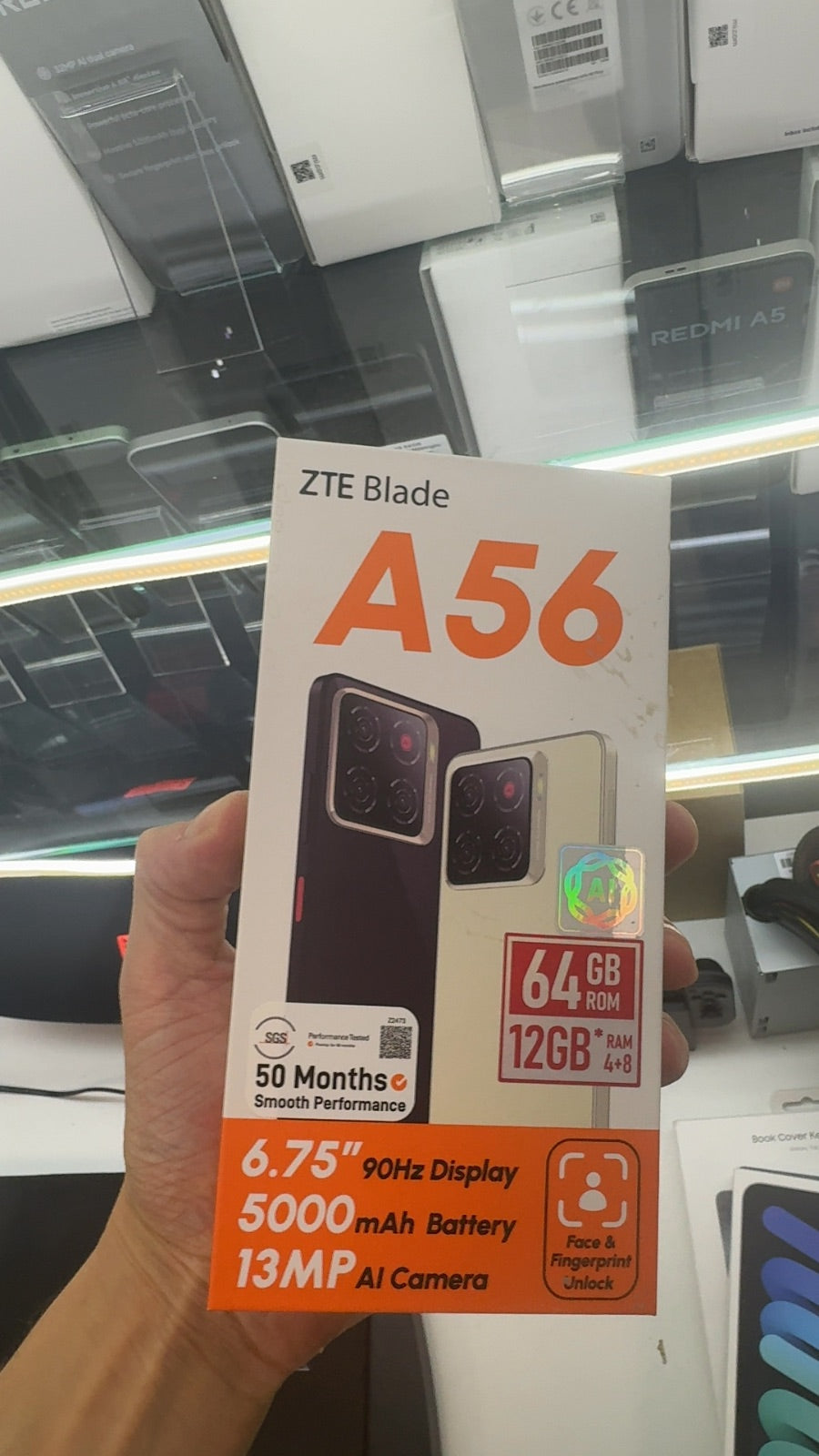 ZTE Blade A56 64GB Speicher 4GB RAM Schwarz Black