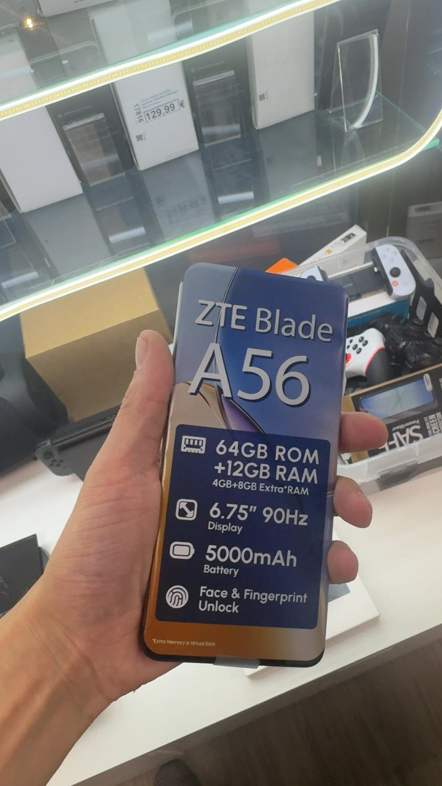 ZTE Blade A56 64GB Speicher 4GB RAM Schwarz Black