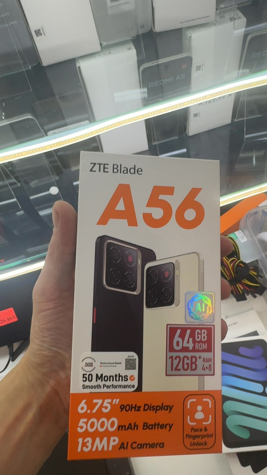 ZTE Blade A56 64GB Speicher 4GB RAM Schwarz Black
