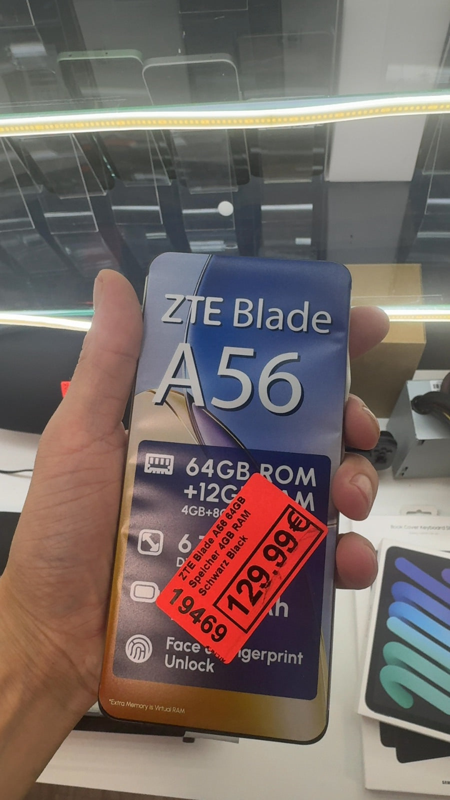 ZTE Blade A56 64GB Speicher 4GB RAM Schwarz Black
