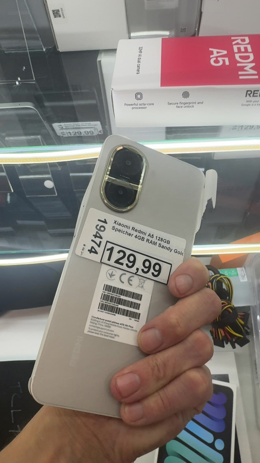 Xiaomi Redmi A5 128GB Speicher 4GB RAM Sandy Gold