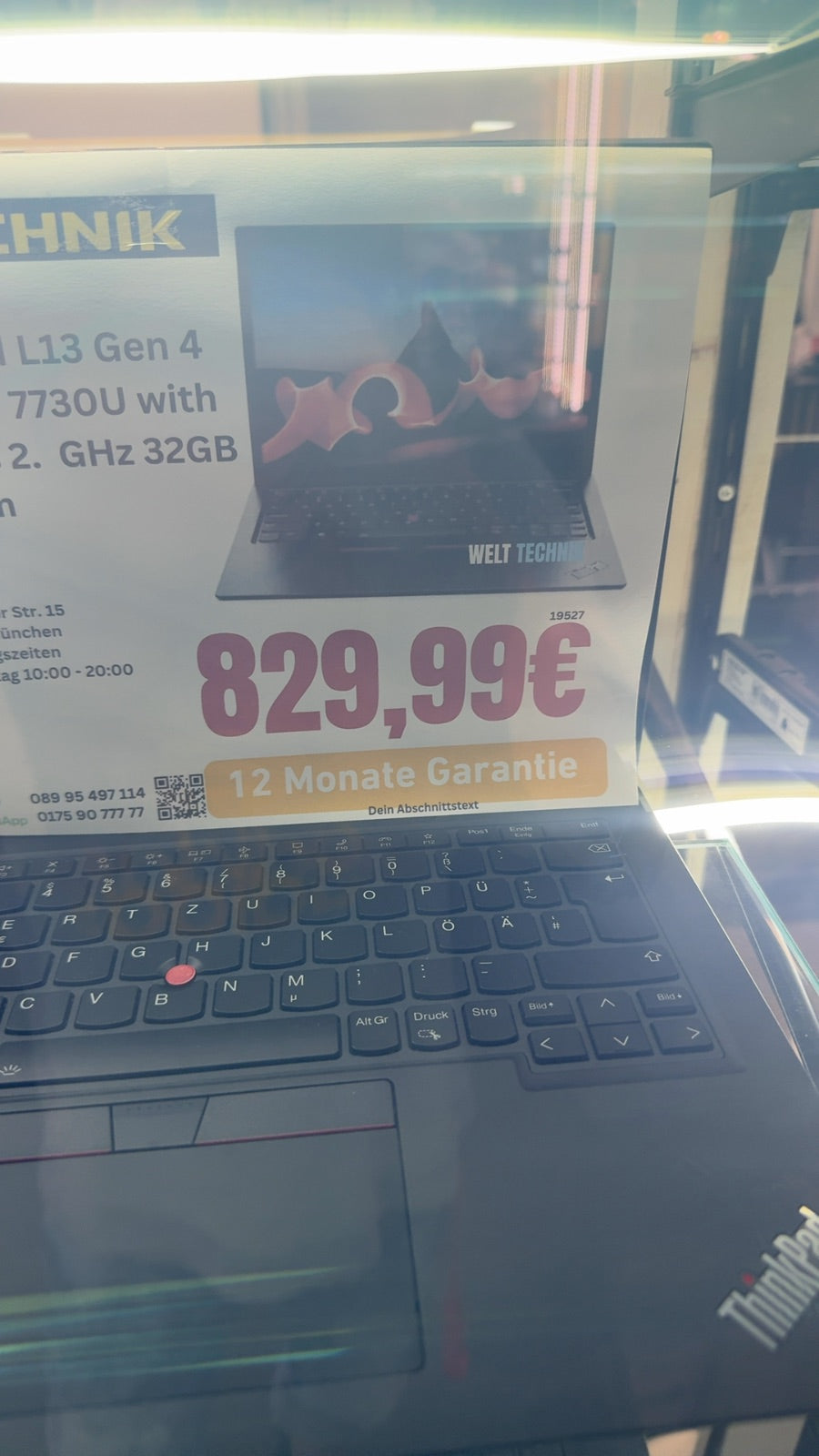 Lenovo ThinkPad L13 Gen 4 AMD Ryzen 7 Pro 7730U with Radeon Graphics 2.  GHz 32GB Ram