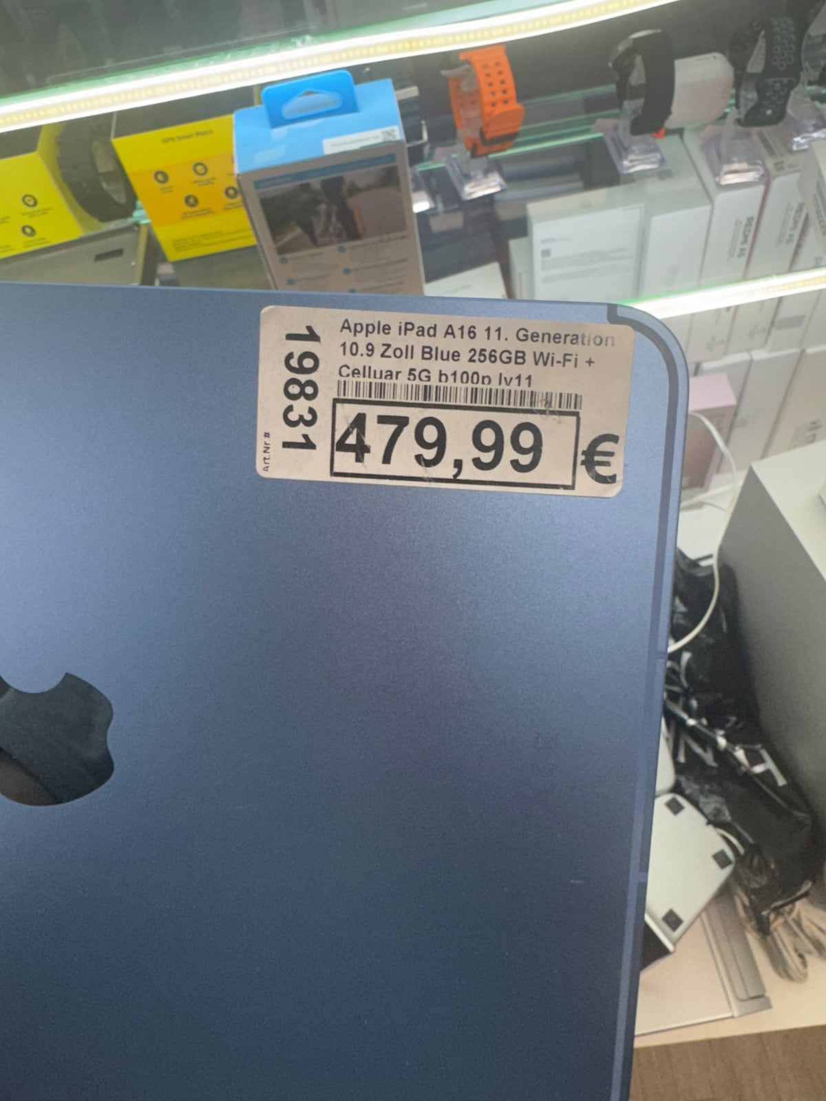Apple iPad A16 11. Generation 10.9 Zoll Blue 256GB Wi-Fi + Celluar 5G b100p ly11