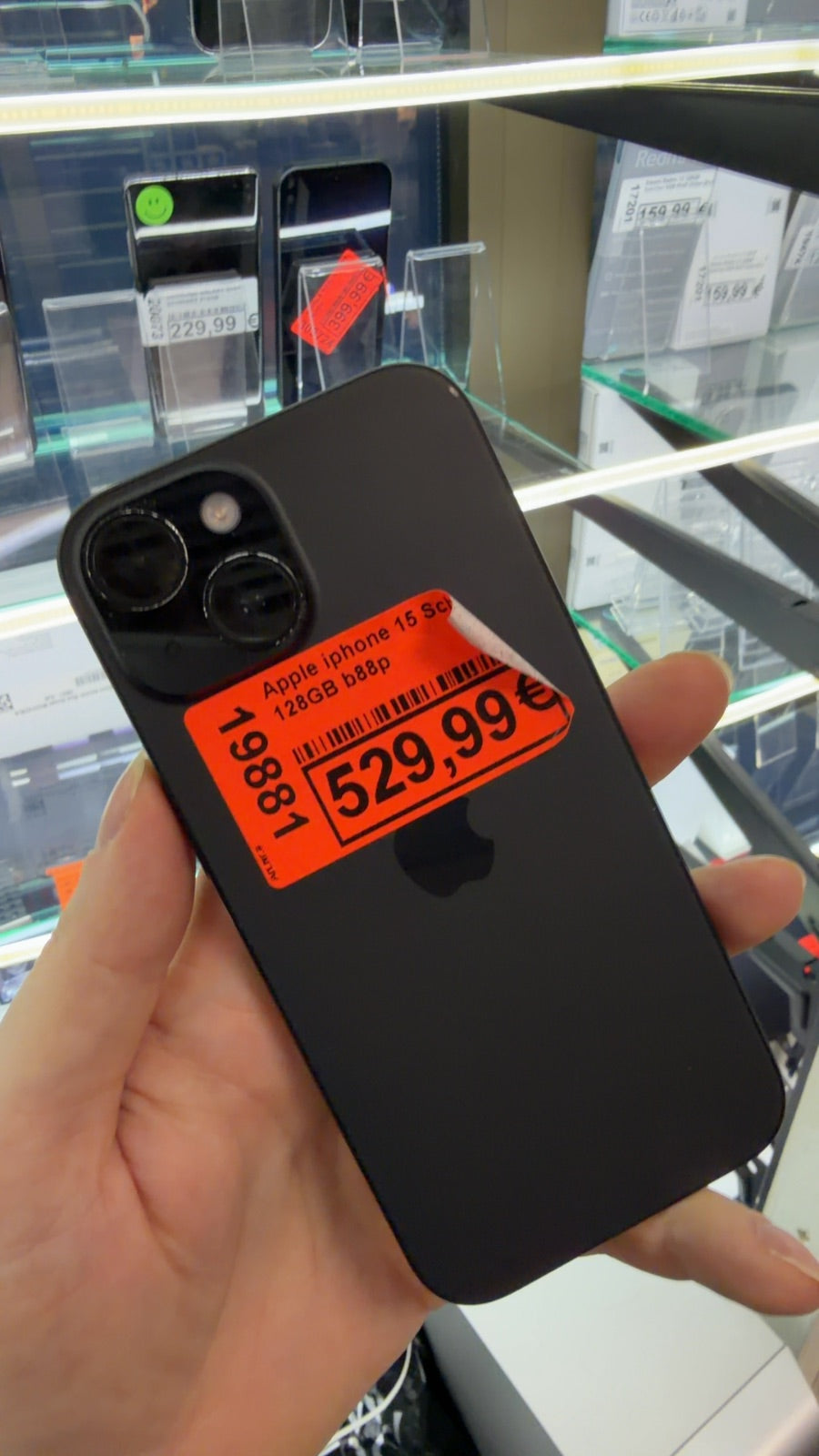 Apple iphone 15 Schwarz 128GB b88p