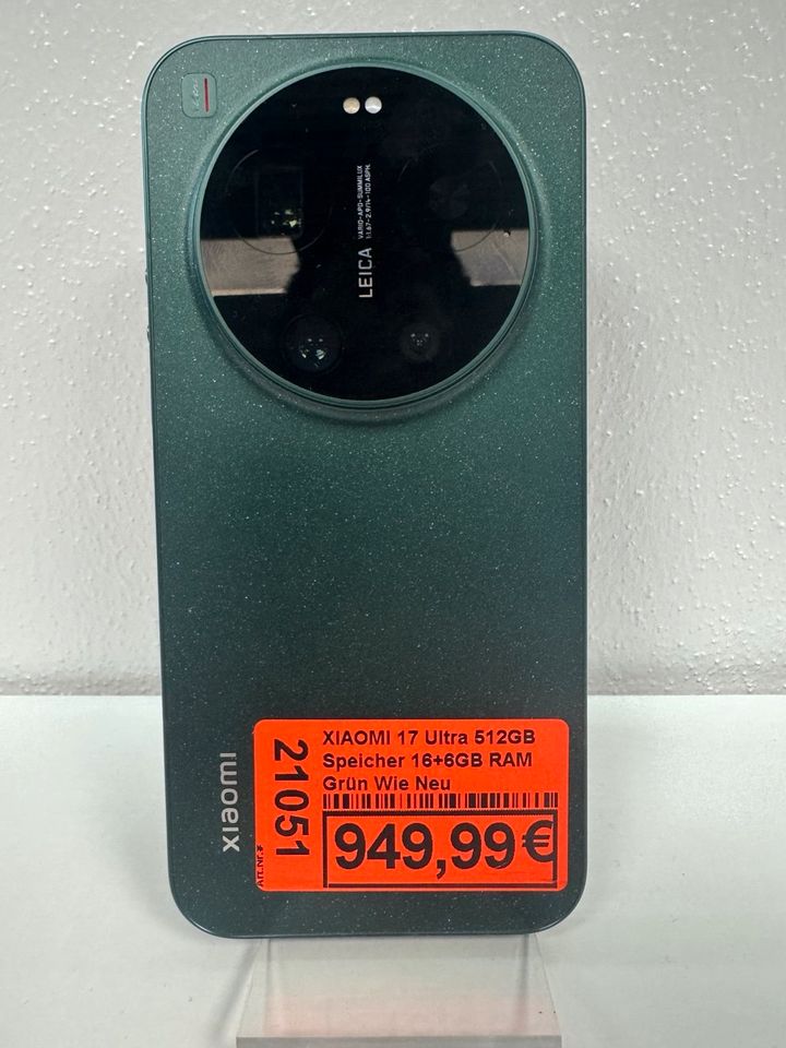 Xiaomi 17 Ultra 512GB, 16GB RAM, Grün Hauptbild