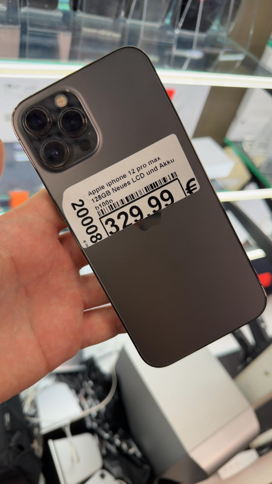Apple iphone 12 pro max 128GB Neues LCD und Akku  b100p