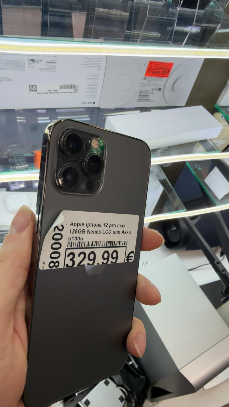 Apple iphone 12 pro max 128GB Neues LCD und Akku  b100p Zweitbild