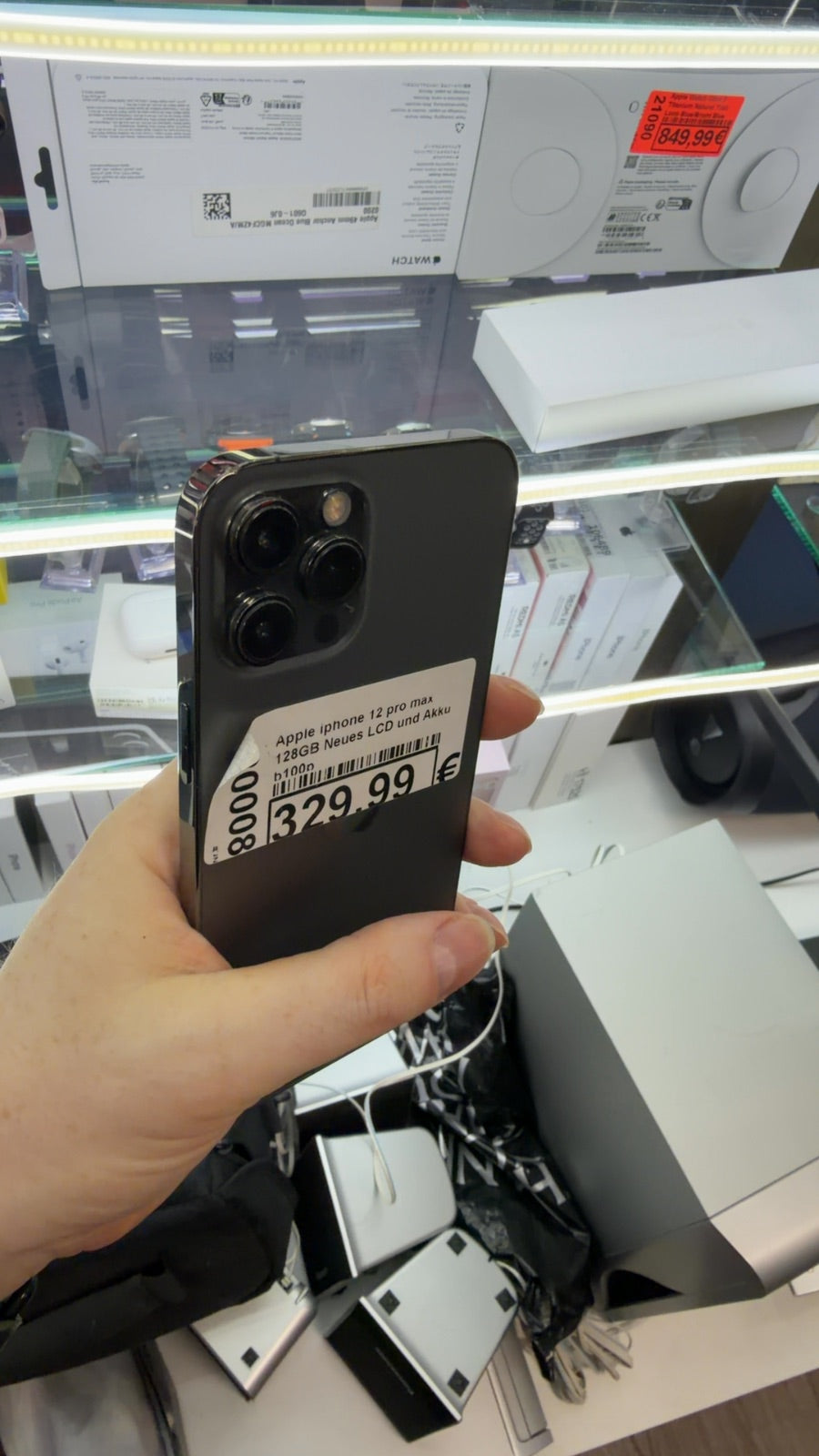 Apple iphone 12 pro max 128GB Neues LCD und Akku  b100p