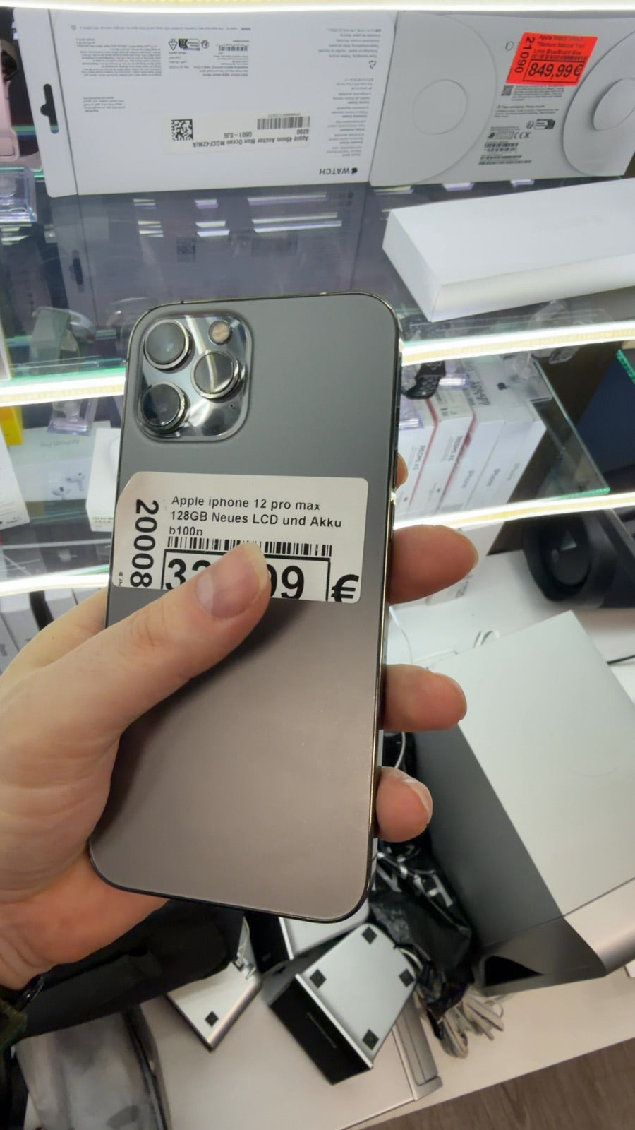 Apple iphone 12 pro max 128GB Neues LCD und Akku  b100p