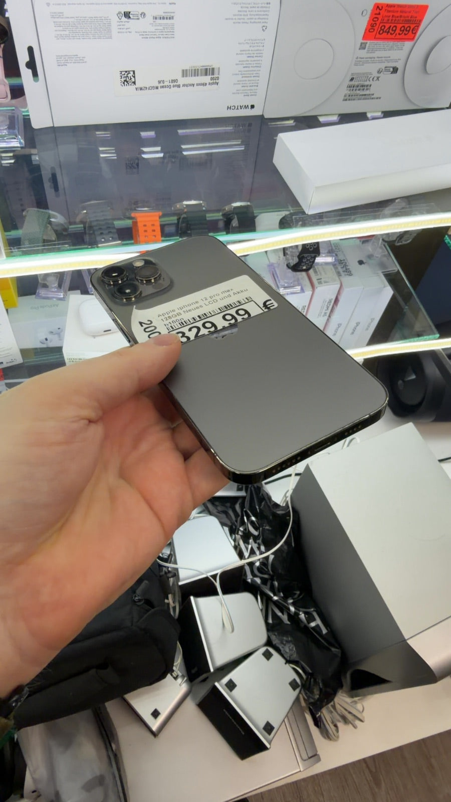 Apple iphone 12 pro max 128GB Neues LCD und Akku  b100p