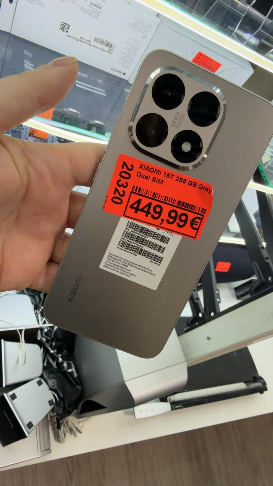 XIAOMI 15T 256 GB Gray Dual SIM