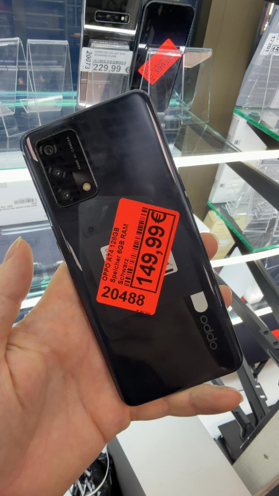 OPPO A74 128GB Speicher 6GB RAM Schwarz