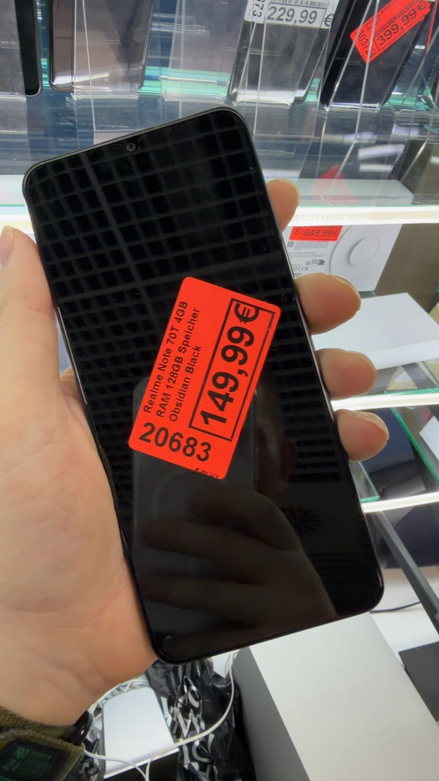 Realme Note 70T 4GB RAM 128GB Speicher Obsidian Black Zweitbild