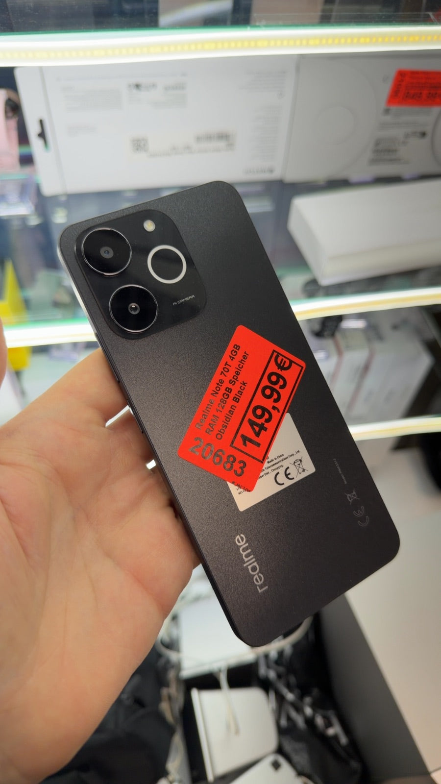Realme Note 70T 4GB RAM 128GB Speicher Obsidian Black