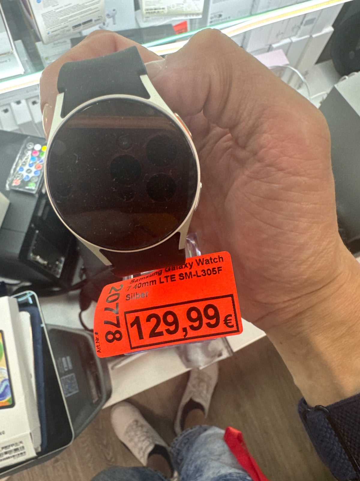 Samsung Galaxy Watch 7 40mm LTE SM-L305F Silber Hauptbild