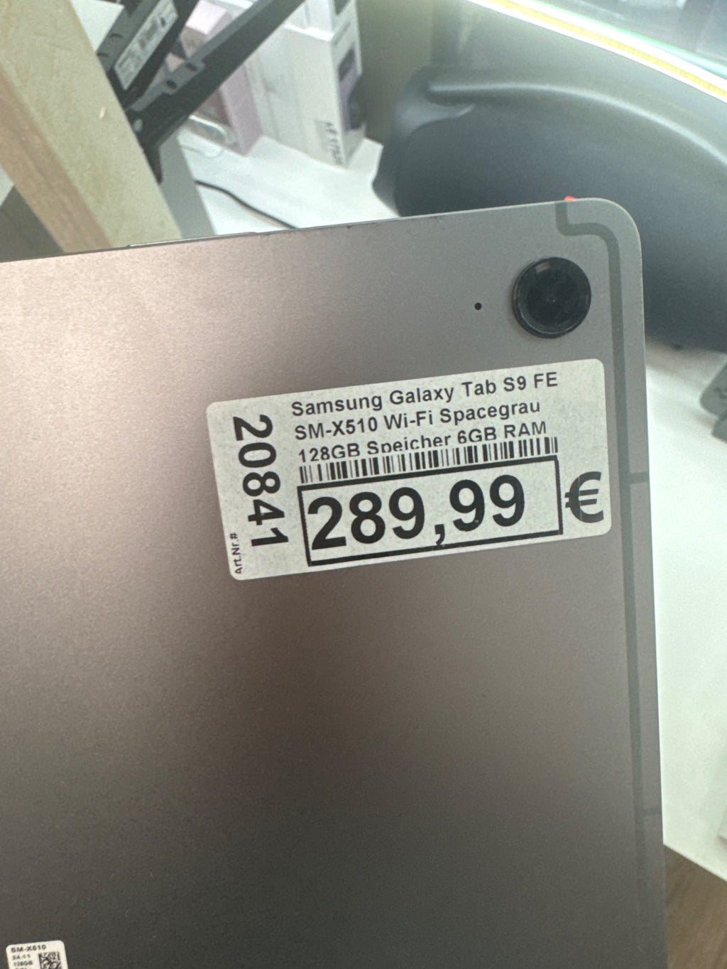 Samsung Galaxy Tab S9 FE SM-X510 Wi-Fi Spacegrau 128GB Speicher 6GB RAM