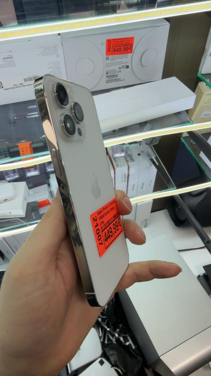 Apple iPhone 14 Pro Max 128GB Silober Weiss b78p
