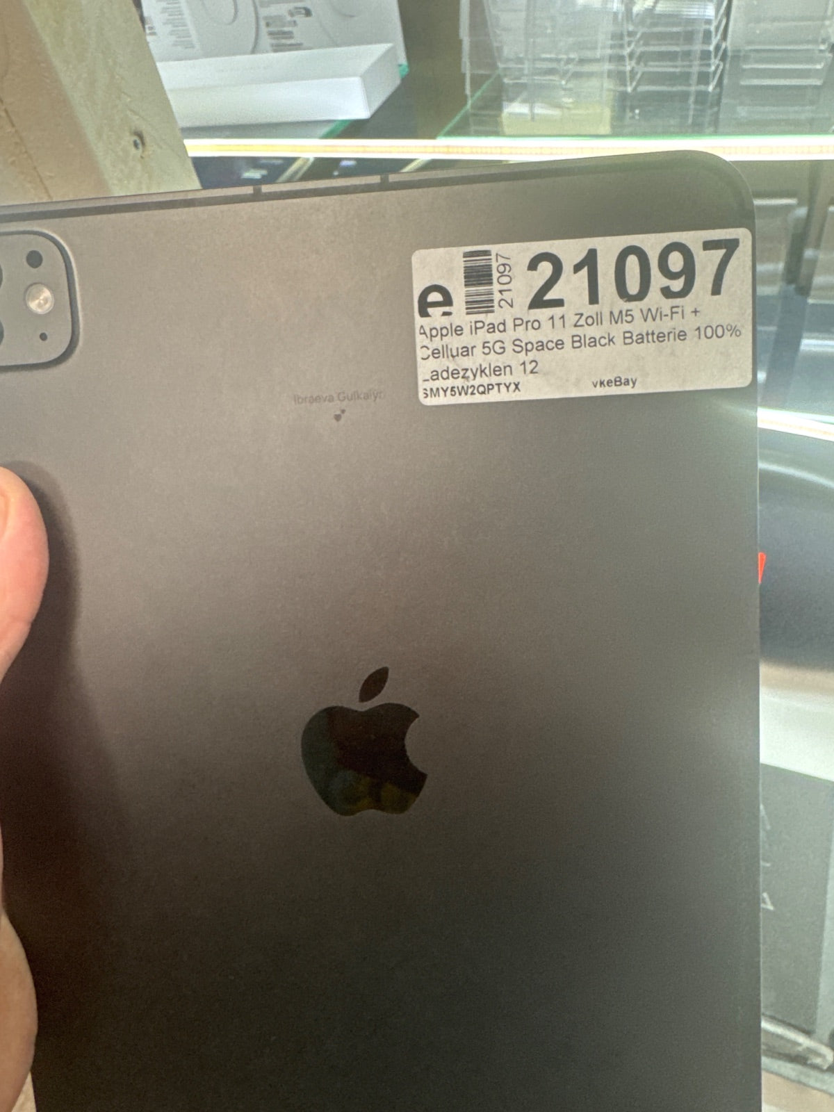 Apple iPad Pro 11 Zoll M5 256GB  Wi-Fi + Celluar 5G Space Black Batterie 100% Ladezyklen 12