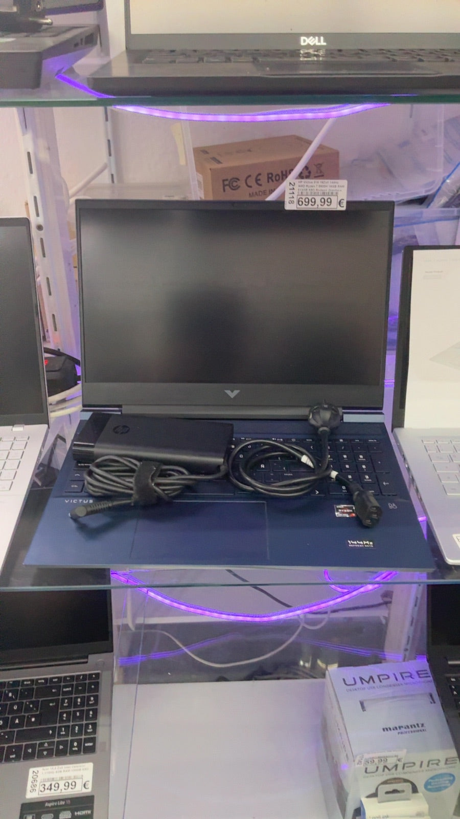 HP Victus 016 16Zoll 144Hz AMD Ryzen 7 5800H 16GB RAM 512GB SSD Radeon Graphics 4GB RAM